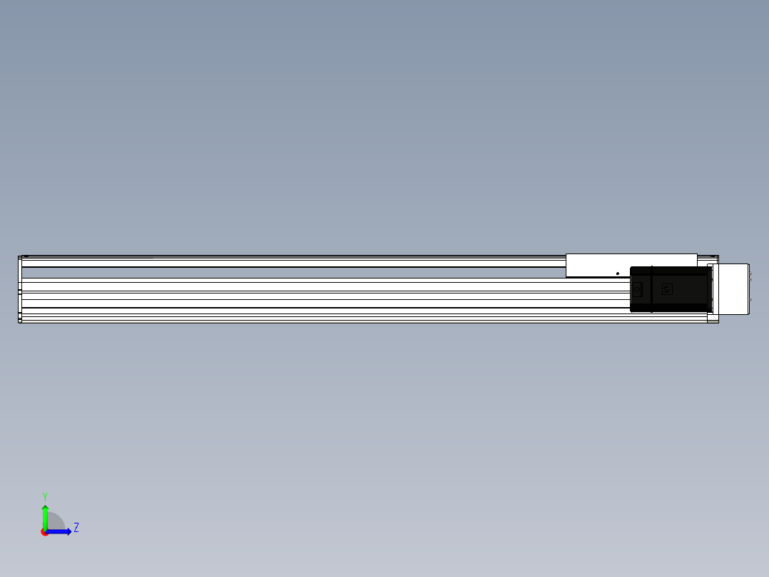 Toyo东佑达直线模组-ETH22-900-BR-750W左视图