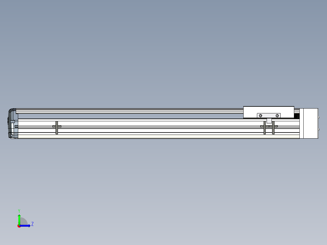 Toyo东佑达直线模组-ETH17-650-BL-M40左视图