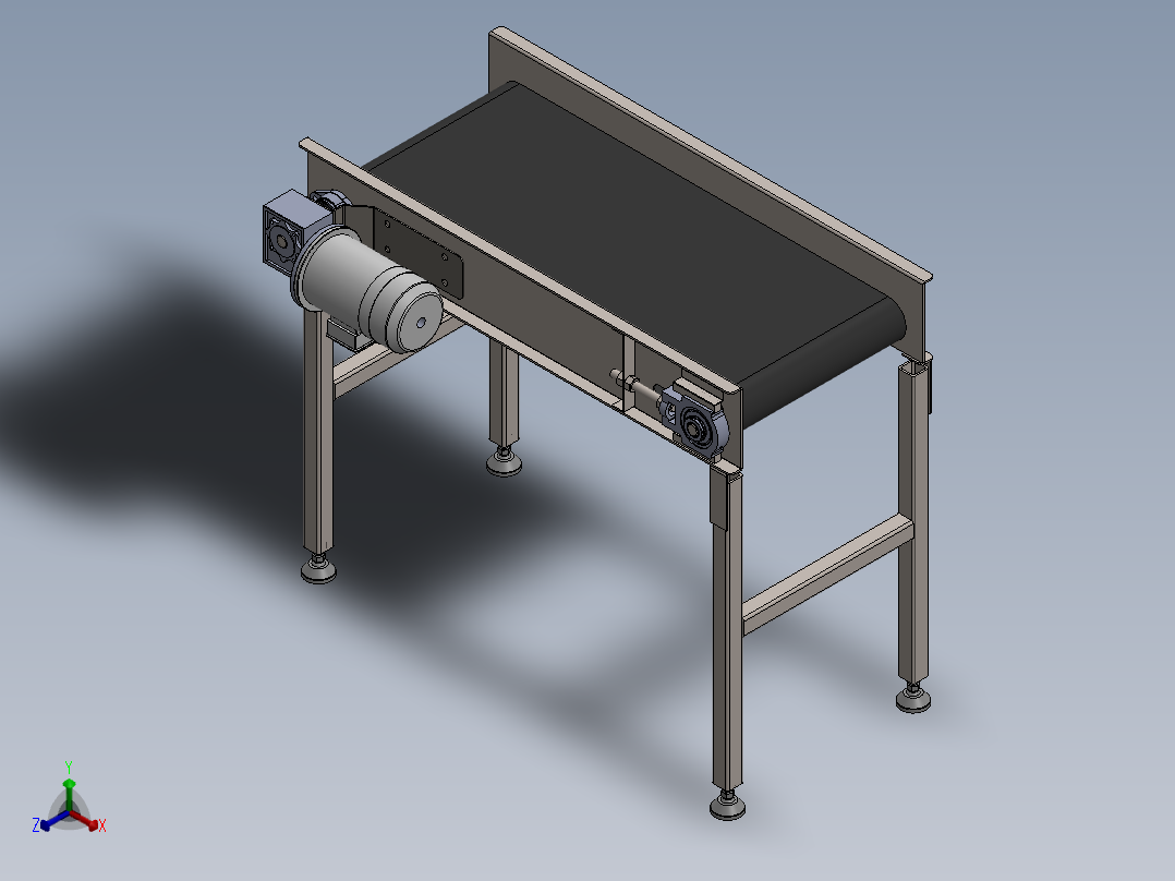 皮带输送机3正等轴测图