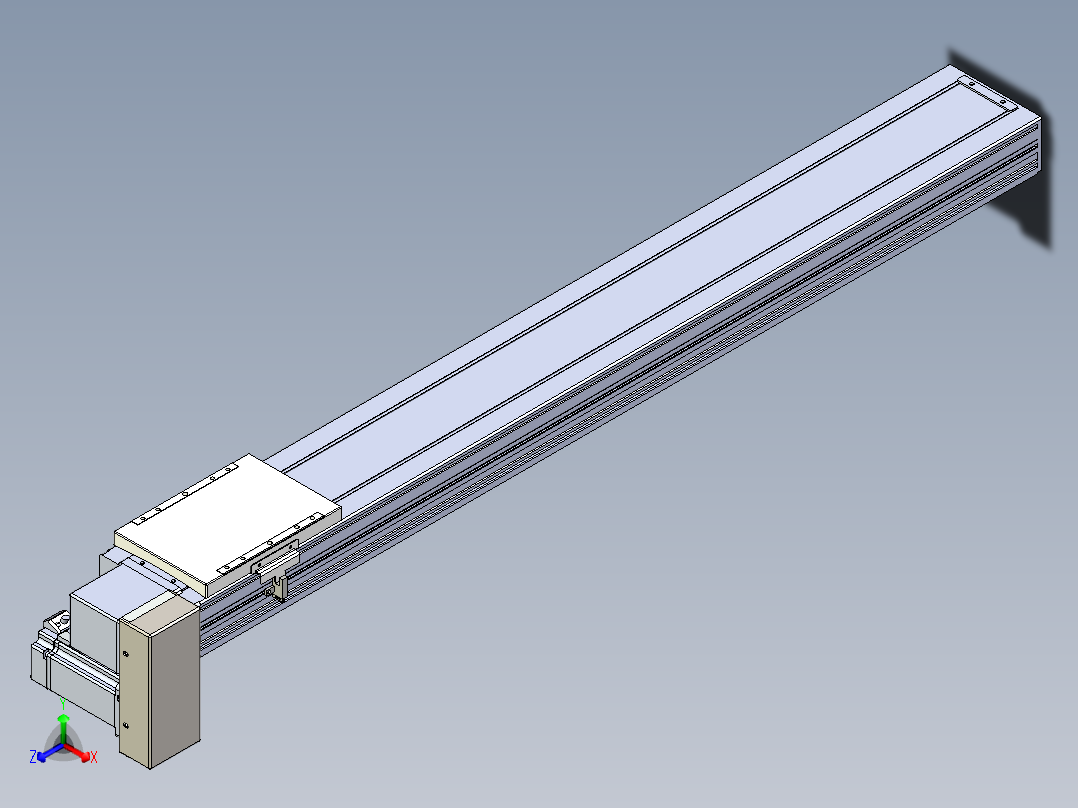 同步带全封闭直线模组TPA-HCB-120D-90-L850-RP-C-P40-N3正等轴测图