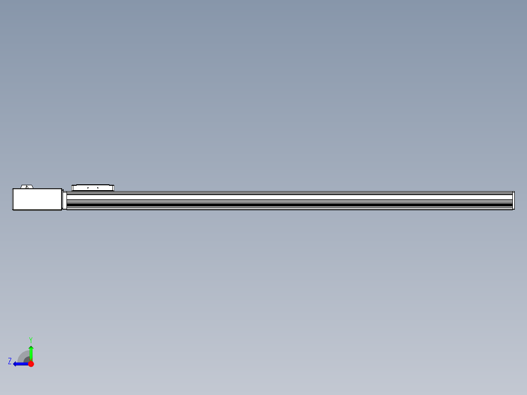 同步带全封闭直线模组TPA-HCB-105D-90-L1150-MR-C-P20-N3右视图
