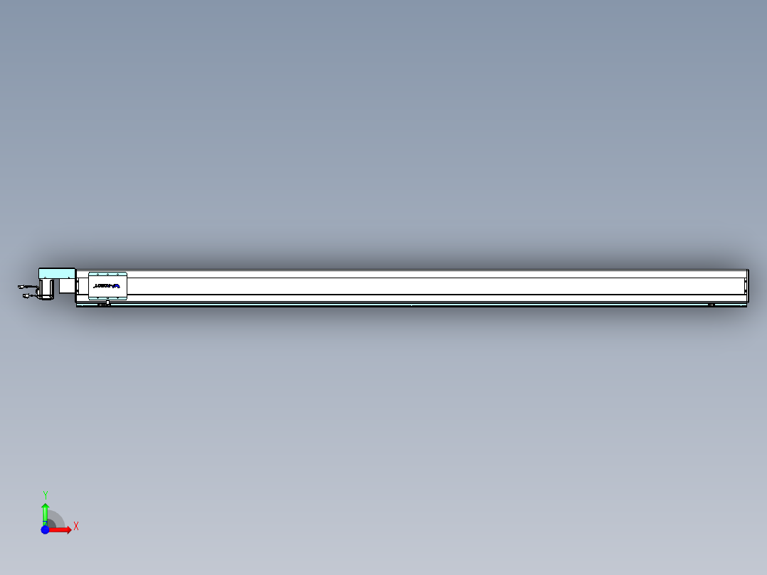 威洛博VBC同步带传动一无尘环境VBC14-L45-S2550-BR-ZP40-C3前视图