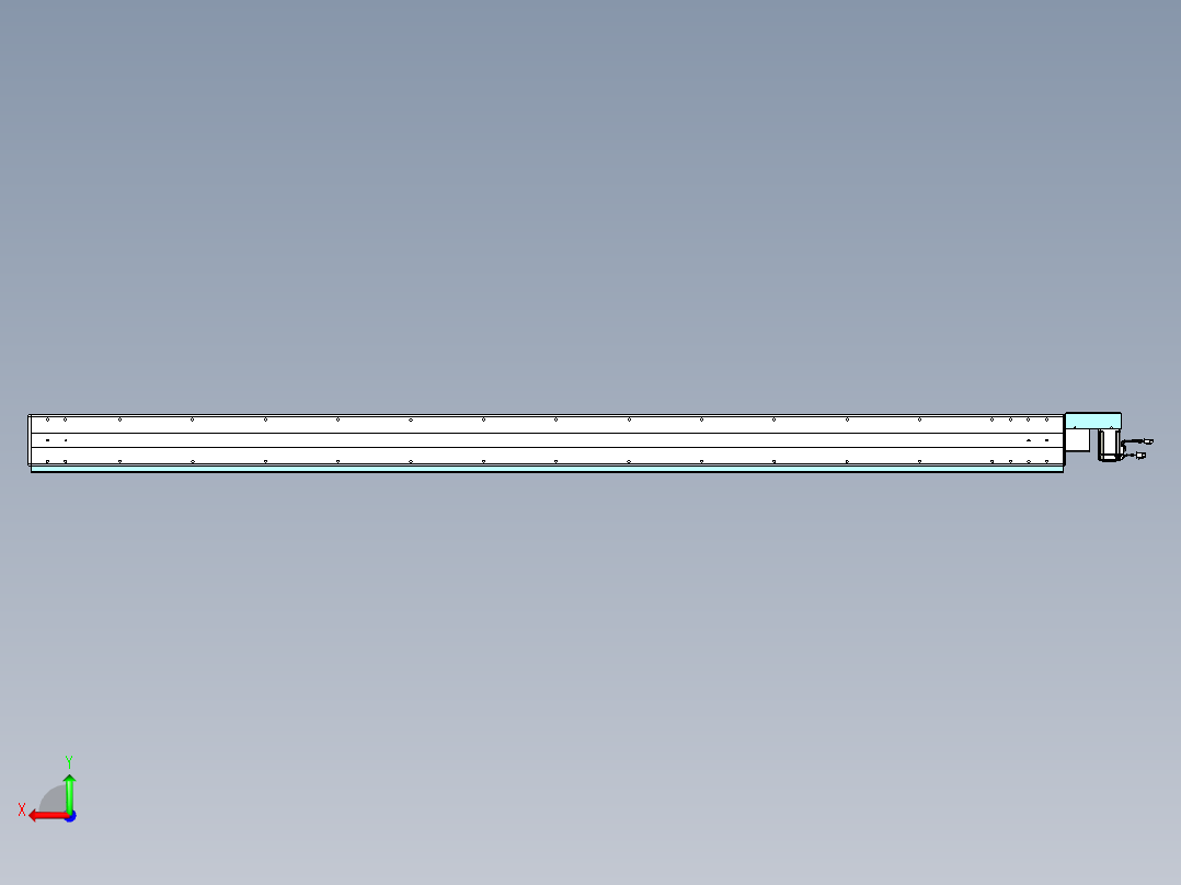 威洛博VBC同步带传动一无尘环境VBC14-L45-S2550-BR-ZP40-C3后视图