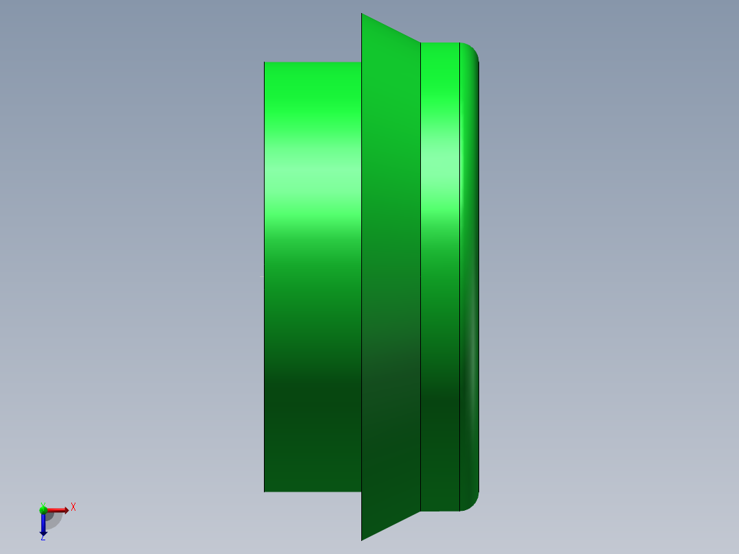 绿色开关按键俯视图