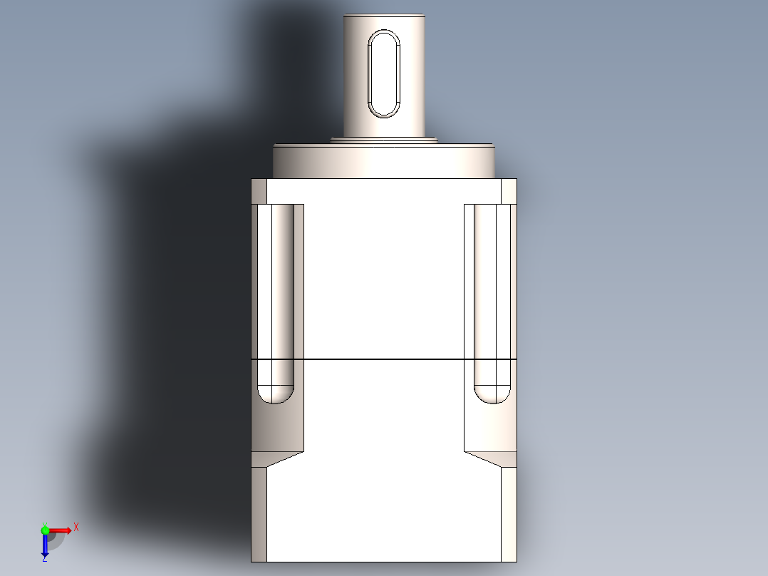 行星减速机42步进减速机 输出轴13 FAB-042-L1-S2-P2-Φ8-Φ30-Φ46-M4-26俯视图