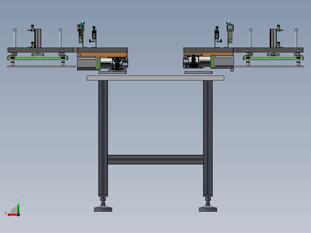 片状搬运机械手后视图