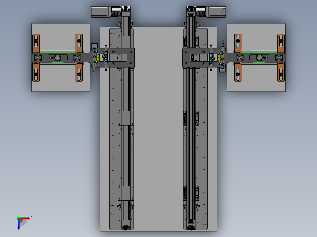 片状搬运机械手俯视图