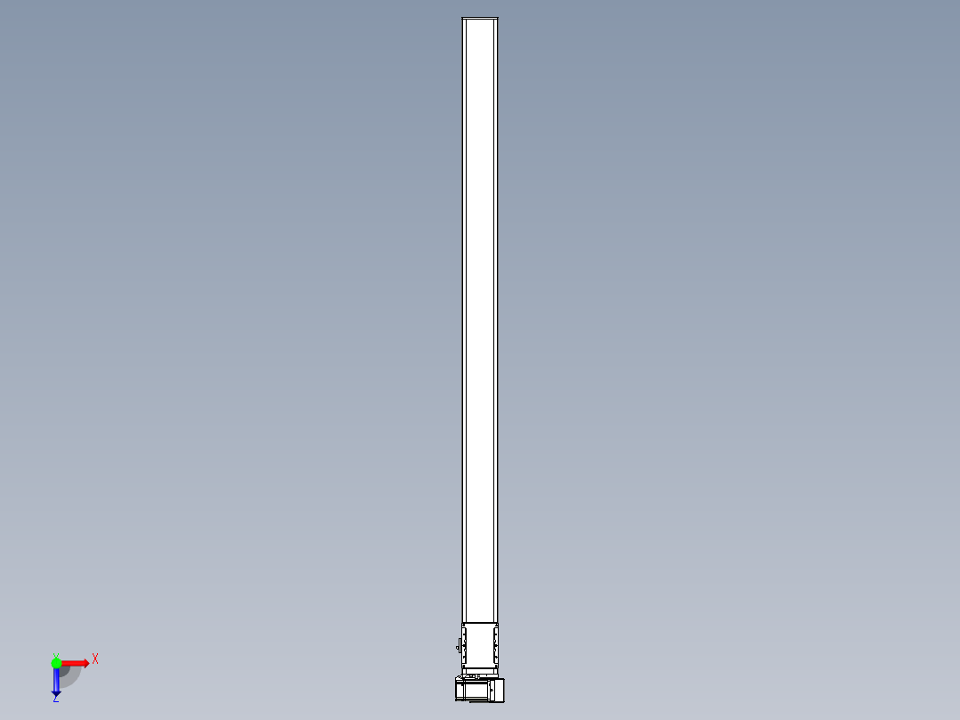 同步带全封闭直线模组TPA-HCB-105D-90-L1650-RU-C-P20-N3俯视图