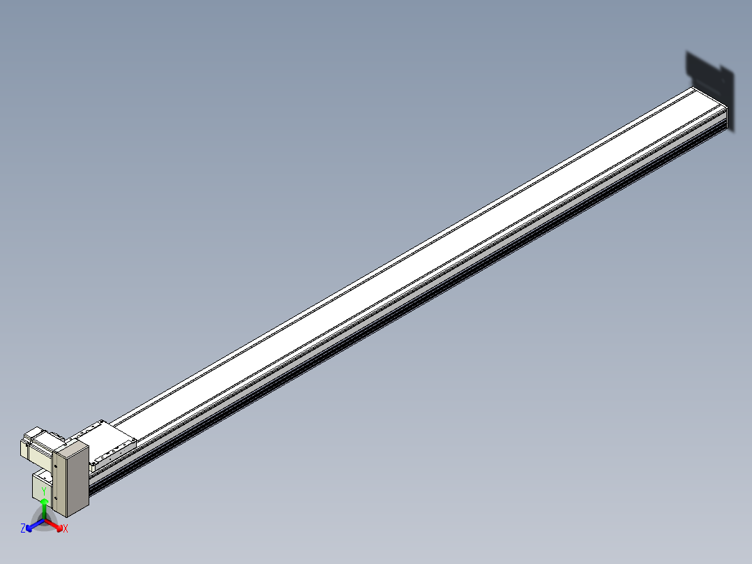 同步带全封闭直线模组TPA-HCB-105D-90-L1650-RU-C-P20-N3正等轴测图