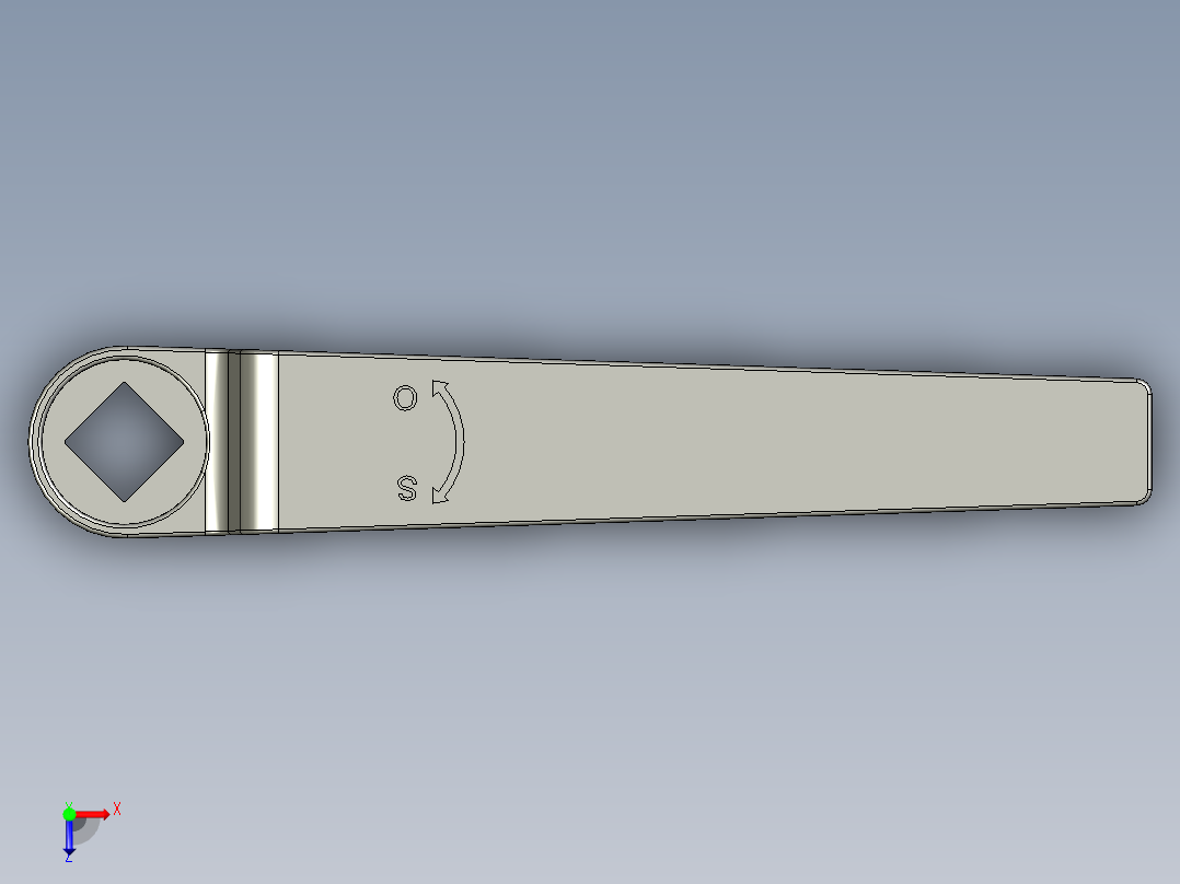 管道手动球阀-水管开关阀-手动阀门User Library-MD52C150DN15-2_DN15~20Handle俯视图