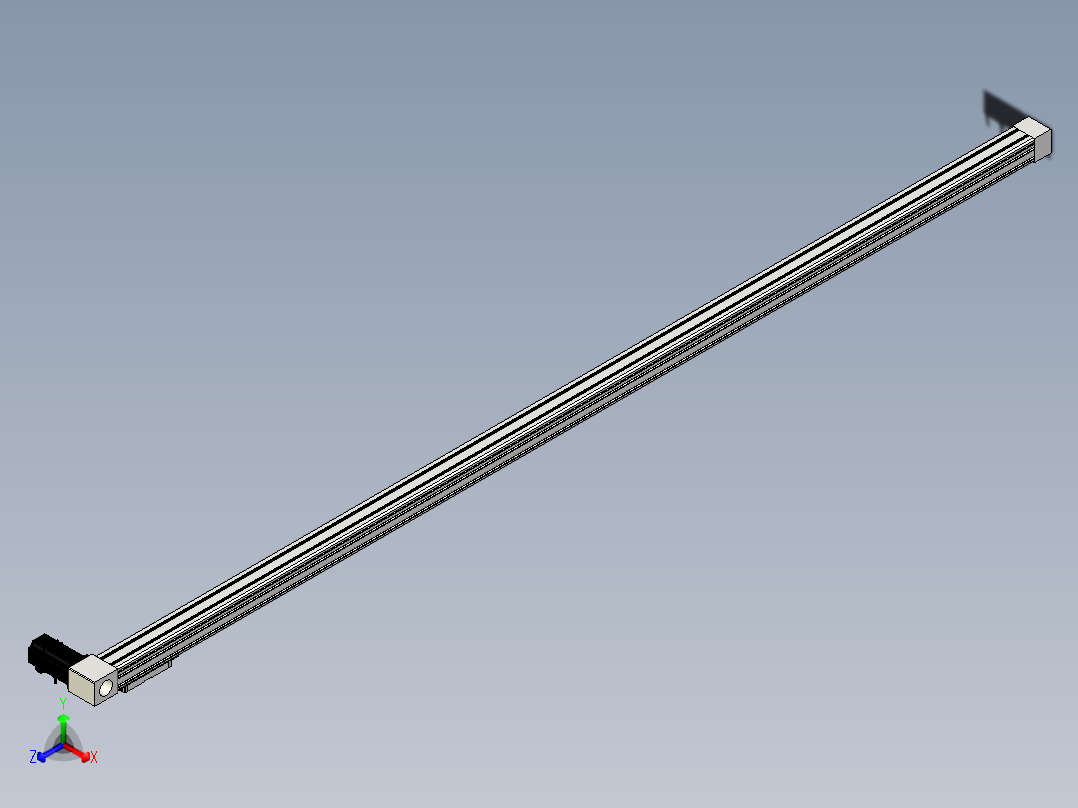 Toyo东佑达直线模组-M65M-X78-2500-L-M40-C4主视图