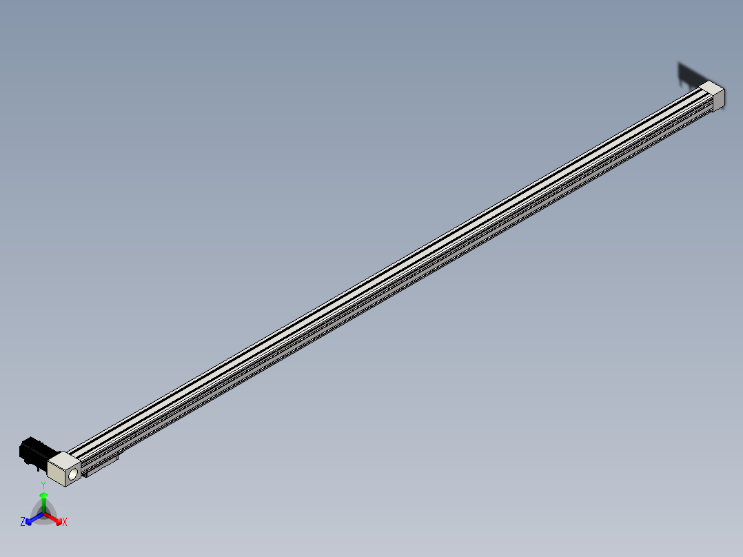 Toyo东佑达直线模组-M65M-X78-2500-L-M40-C4正等轴测图