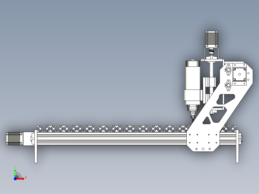 cnc雕刻机前视图