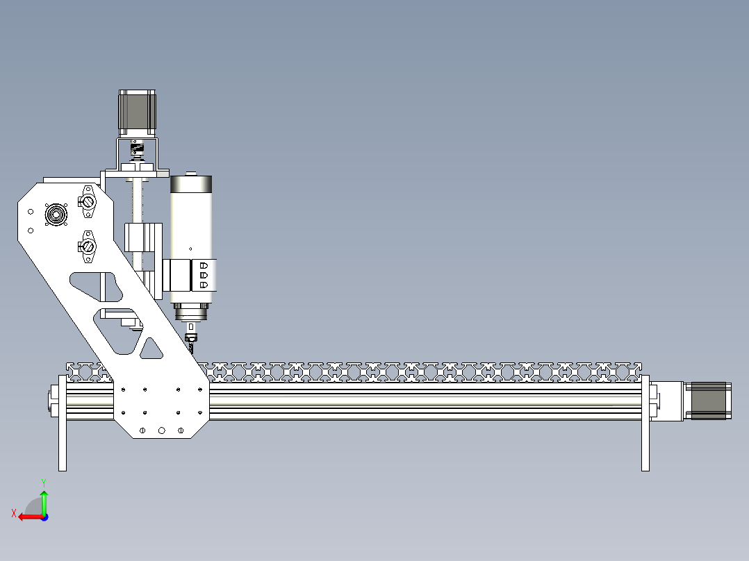 cnc雕刻机后视图
