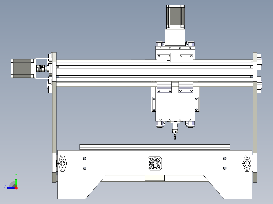 cnc雕刻机右视图