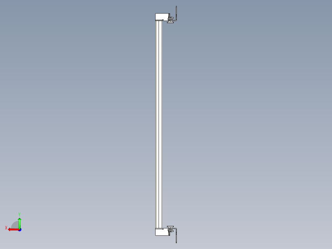 基恩士SL-JB55_side-mount_kc图纸模型后视图