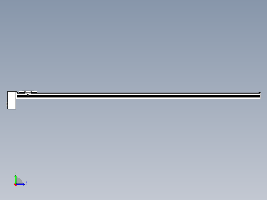 同步带全封闭直线模组TPA-HCB-110D-90-L1800-RP-Y-P40-N3左视图