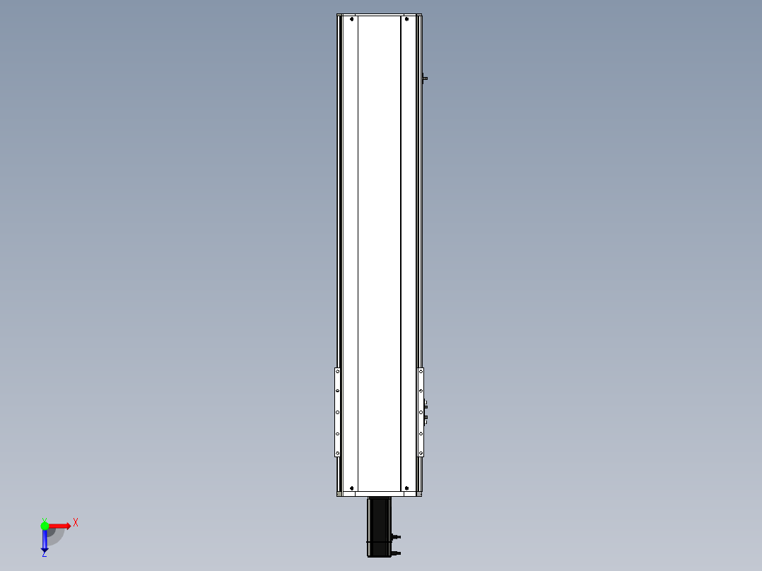Toyo东佑达直线模组-ETH22-850-BC-400W+煞車俯视图