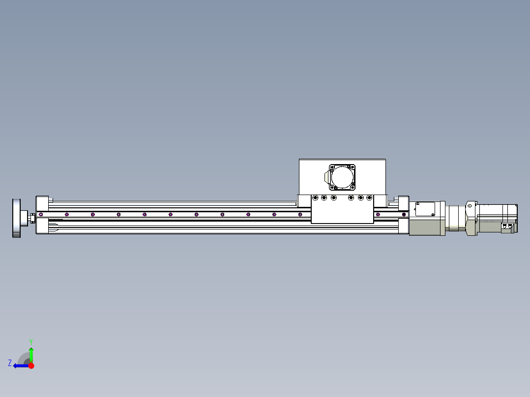 威洛博直线电机模组EB6ZR-L140-S540-RZ575K-Z575K-MS3右视图
