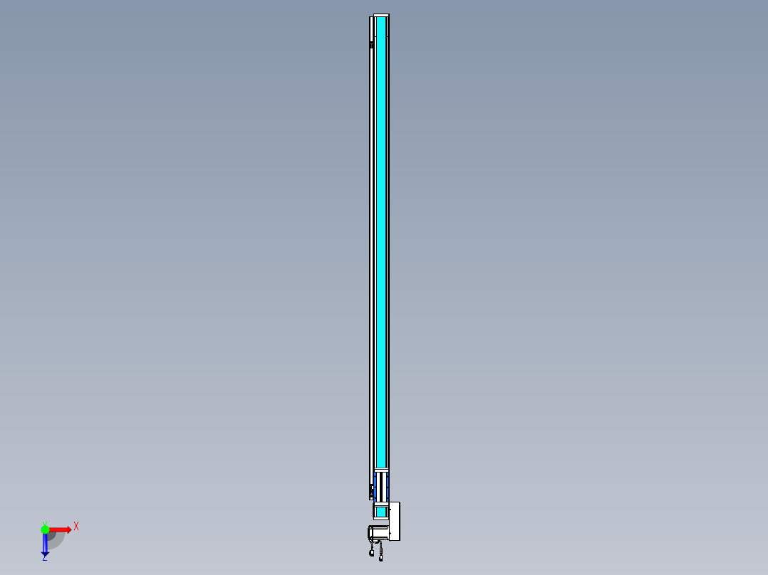 威洛博LB.GB同步带传动--欧规系列LB6A-L65-S1850-BL俯视图