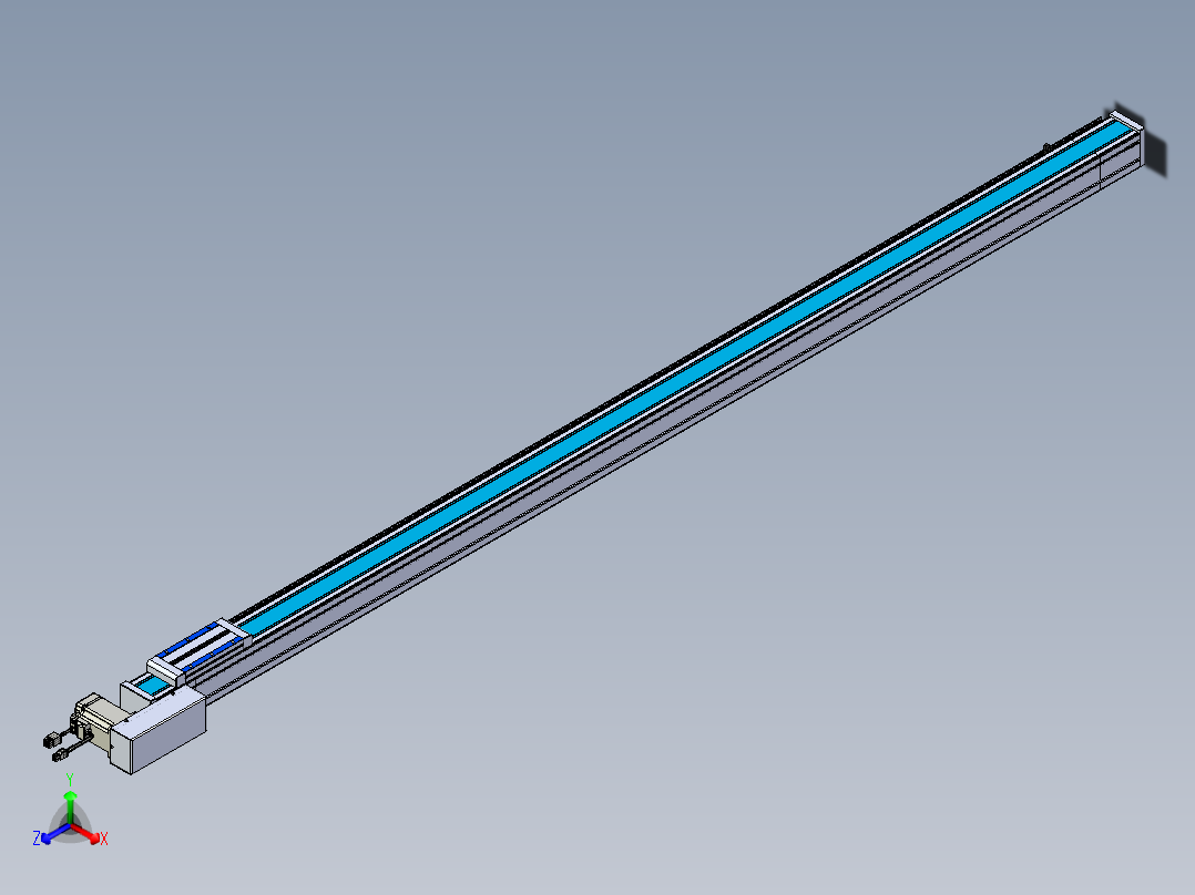 威洛博LB.GB同步带传动--欧规系列LB6A-L65-S1850-BL正等轴测图