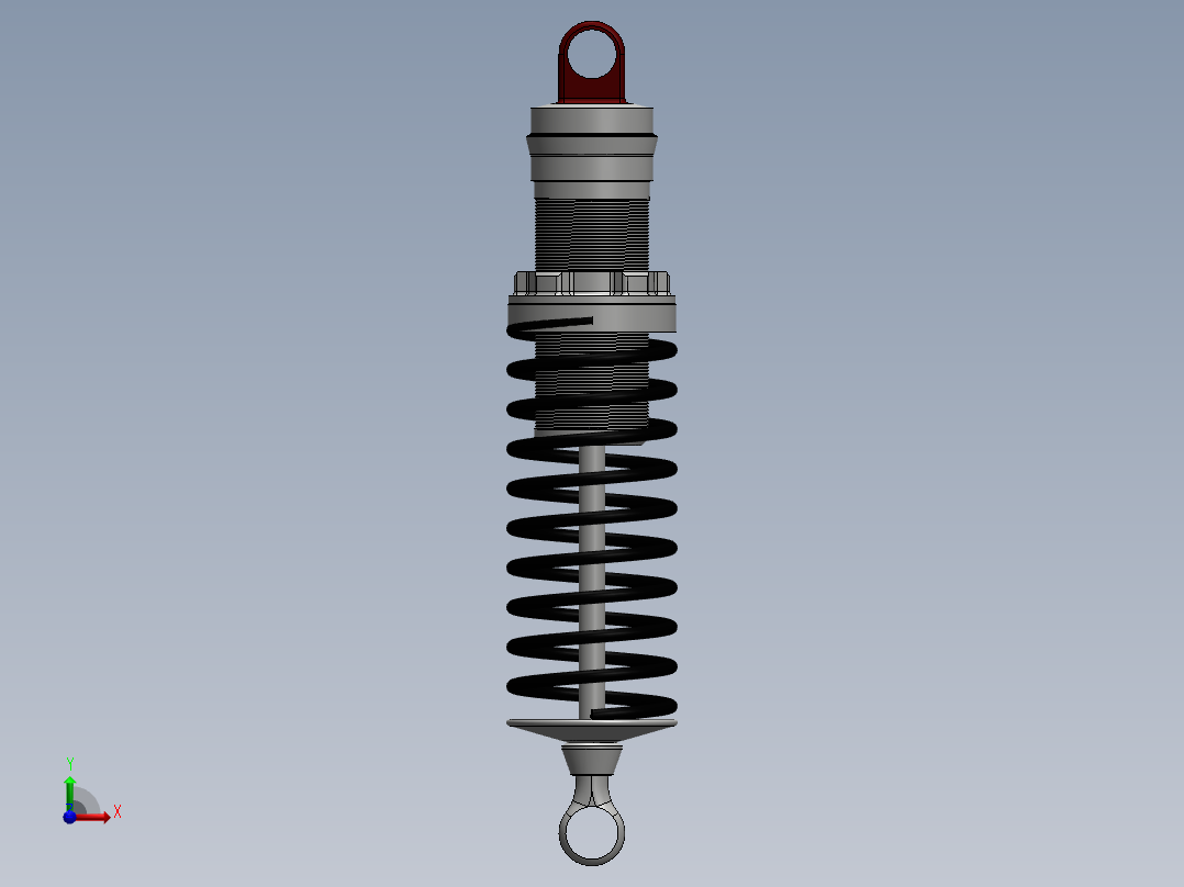 A0003247-汽车悬挂系统减震器前视图