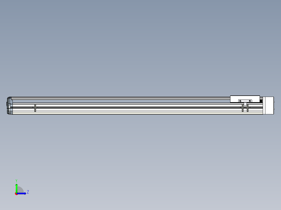 Toyo东佑达直线模组-ETH17-1100-BL-M75左视图