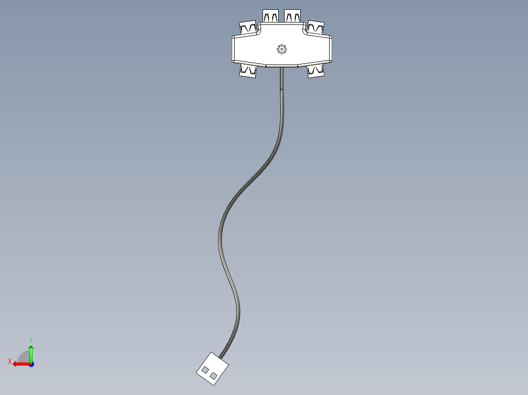 USB集线器后视图