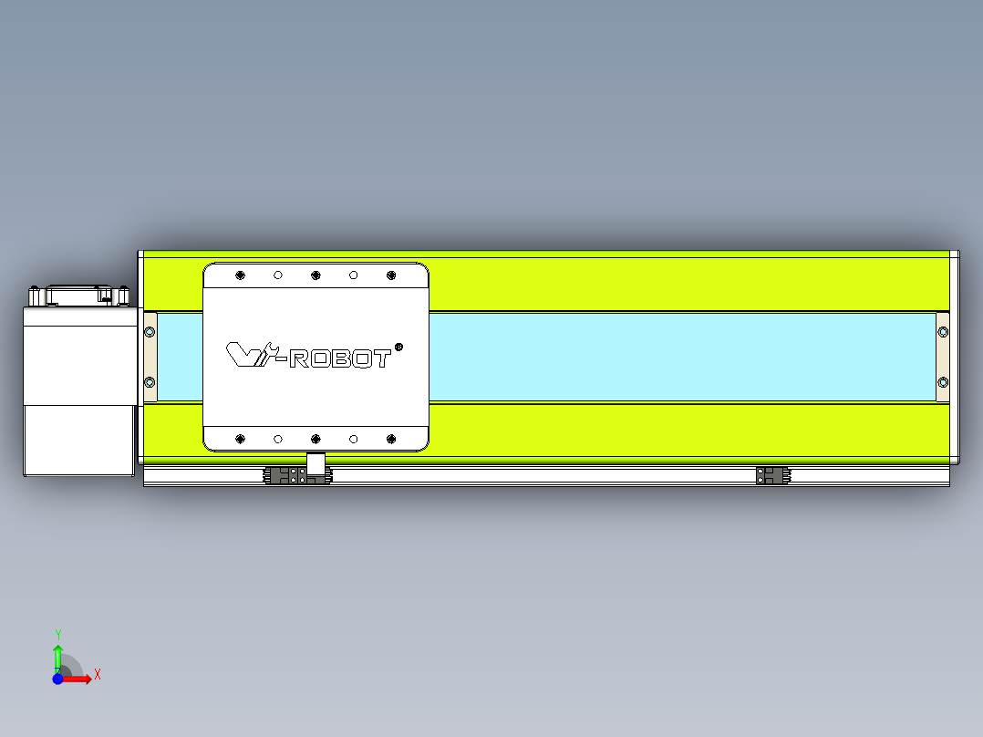 威洛博VBC同步带传动一无尘环境VBC17-L45-S350-BLD-ZP75-C3前视图