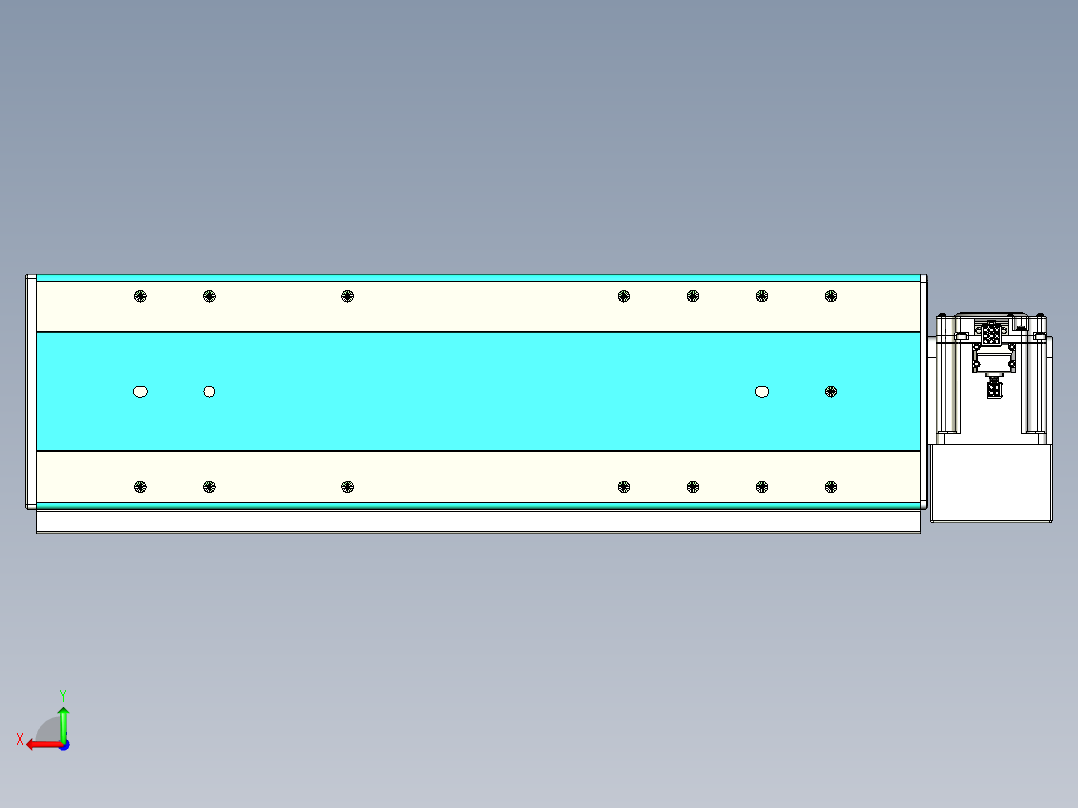 威洛博VBC同步带传动一无尘环境VBC17-L45-S350-BLD-ZP75-C3后视图