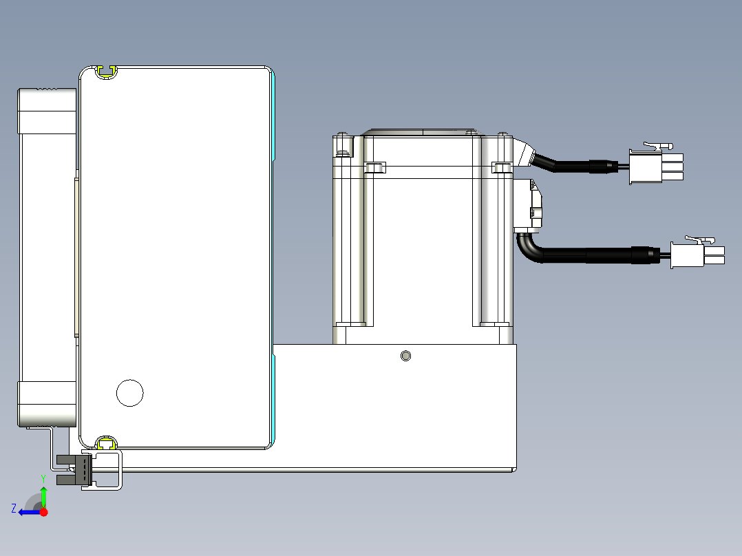 威洛博VBC同步带传动一无尘环境VBC17-L45-S350-BLD-ZP75-C3右视图