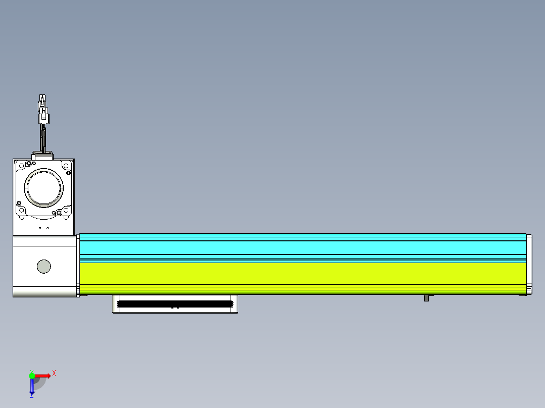 威洛博VBC同步带传动一无尘环境VBC17-L45-S350-BLD-ZP75-C3俯视图