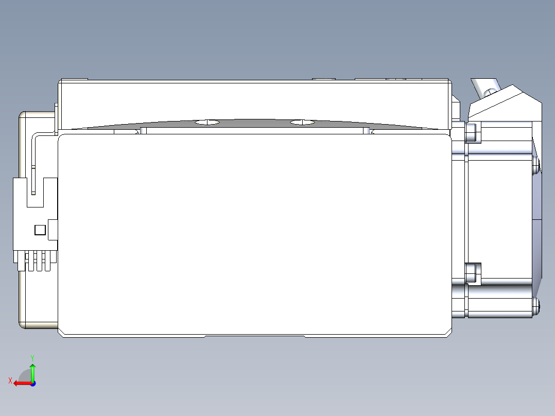 同步带全封闭直线模组TPA-HCB-120D-90-L50-MR-Y-P40-N3后视图