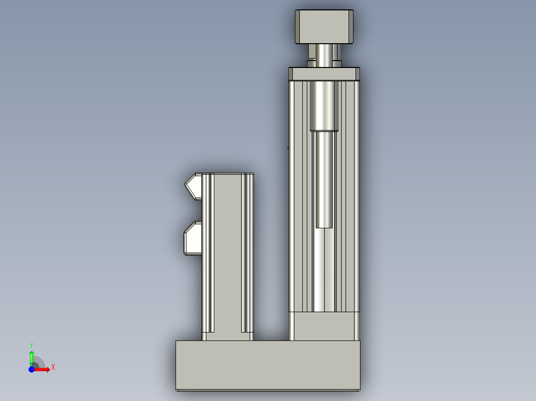 12VZ电动缸-VZ5D-S50-BD前视图