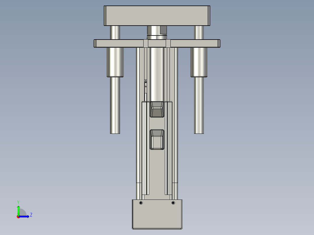 12VZ电动缸-VZ5D-S50-BD左视图