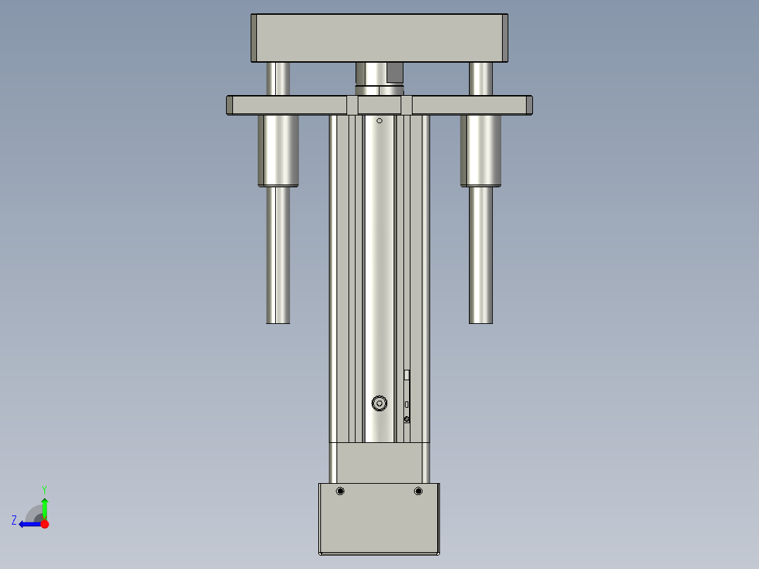 12VZ电动缸-VZ5D-S50-BD右视图
