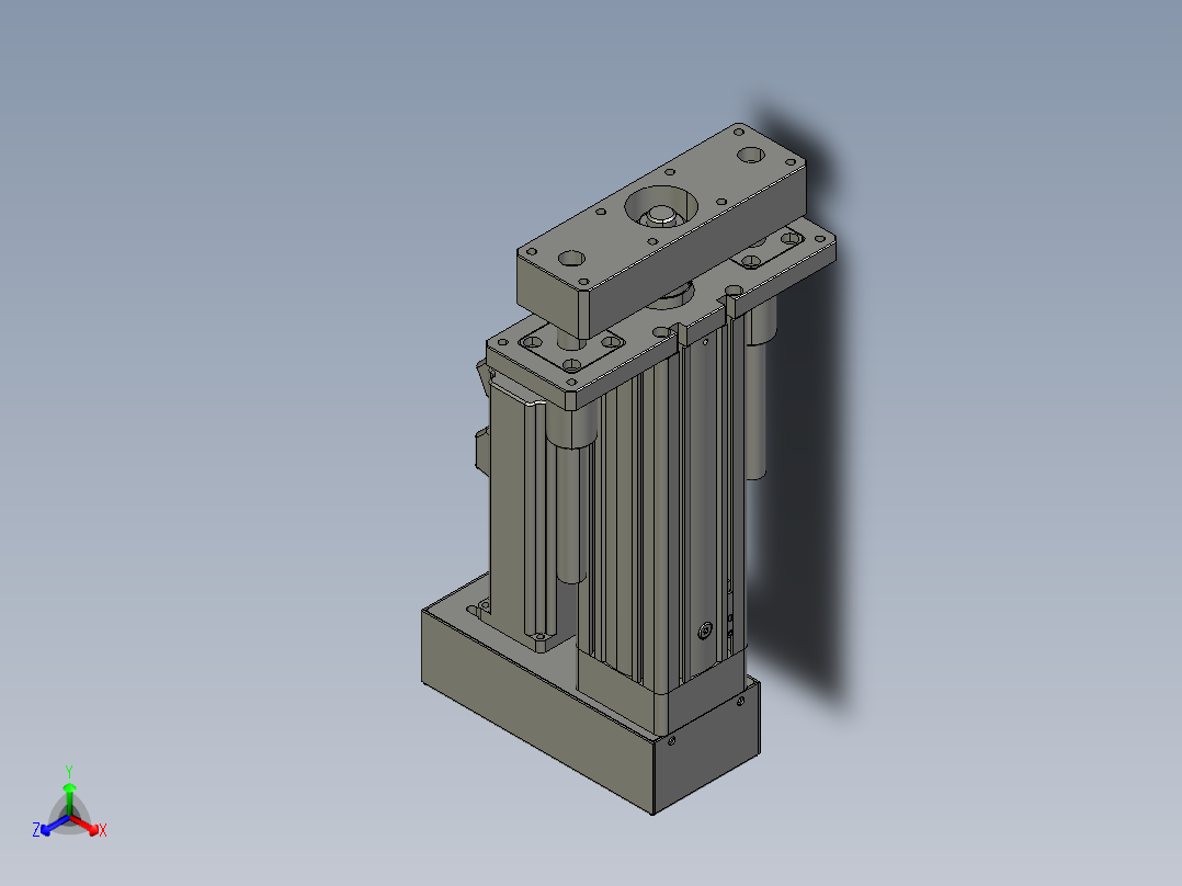 12VZ电动缸-VZ5D-S50-BD正等轴测图