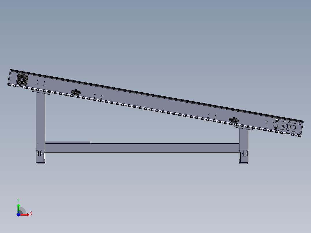产品输送装置（带式输送机前视图