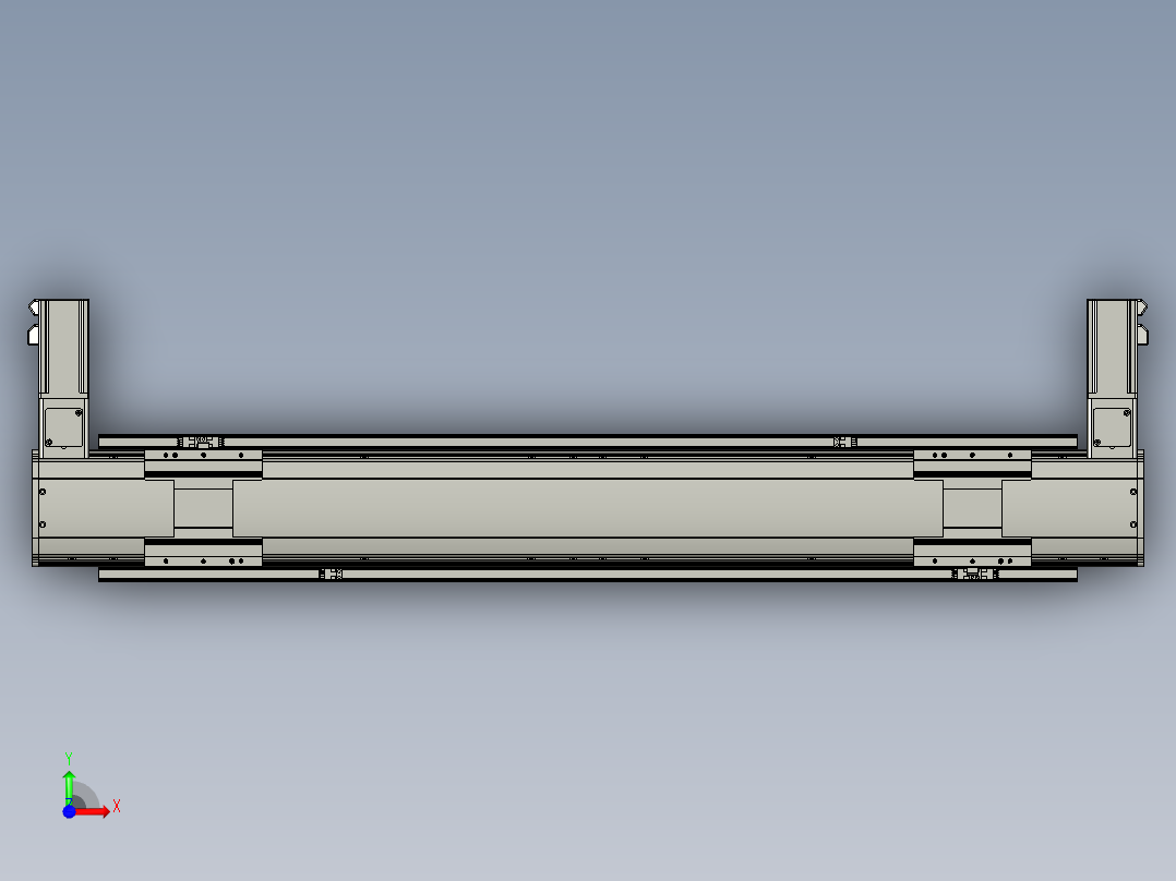威洛博双电机滑台-VBF14S2-L100-S750-BLR-P40-C6前视图