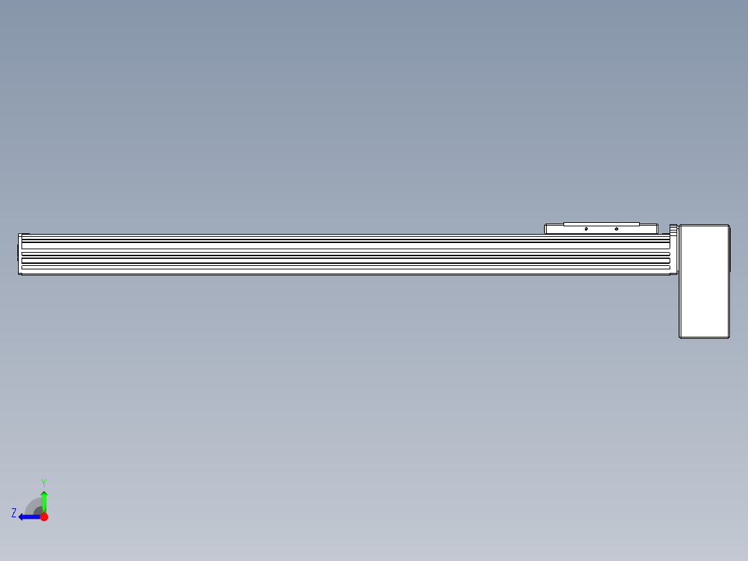 同步带全封闭直线模组TPA-HCB-110D-90-L650-LP-C-P40-N3右视图