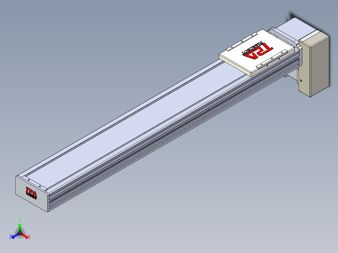 同步带全封闭直线模组TPA-HCB-110D-90-L650-LP-C-P40-N3正等轴测图