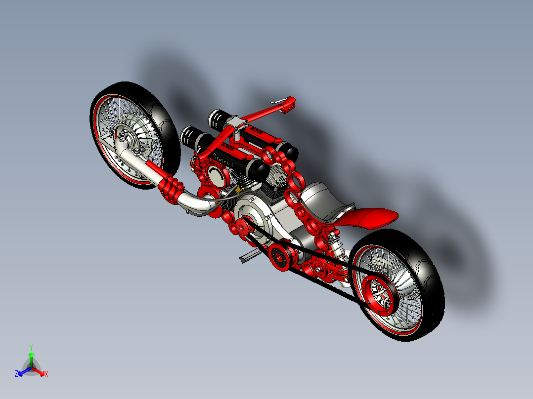 梦之翼摩托主视图