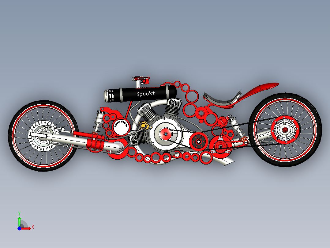 梦之翼摩托前视图