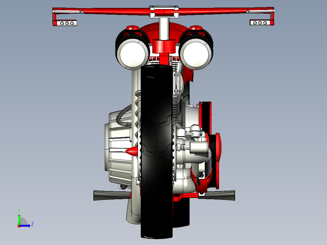 梦之翼摩托左视图