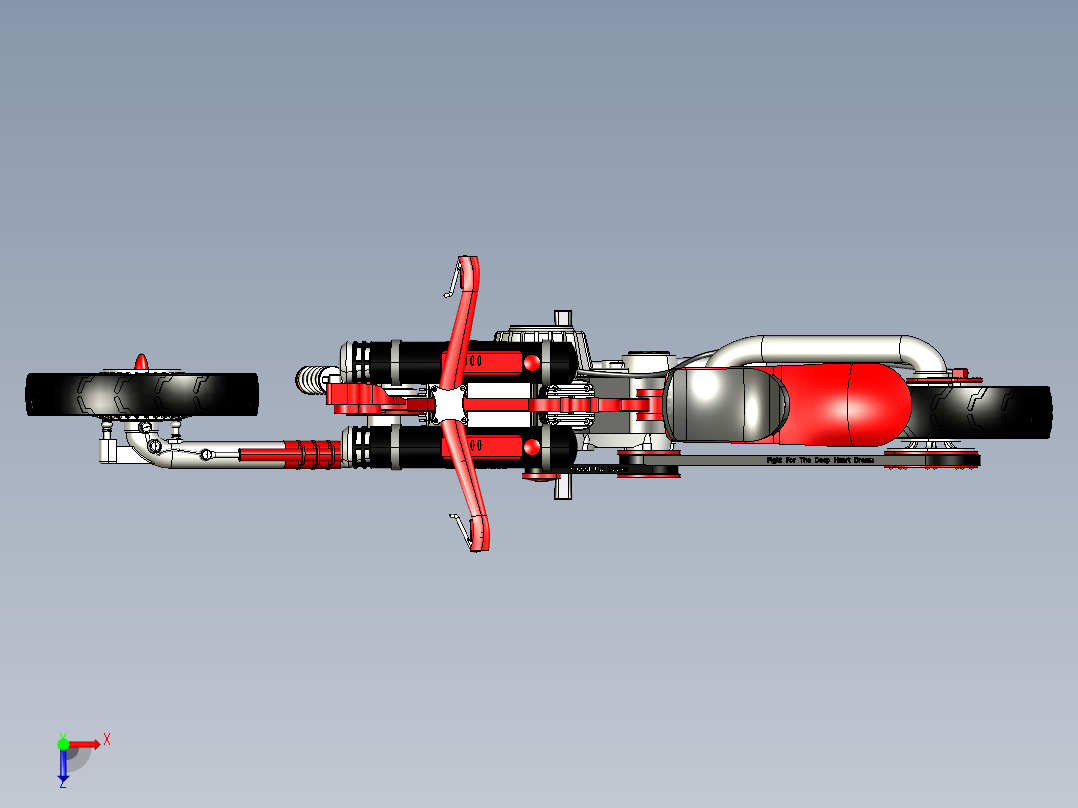 梦之翼摩托俯视图