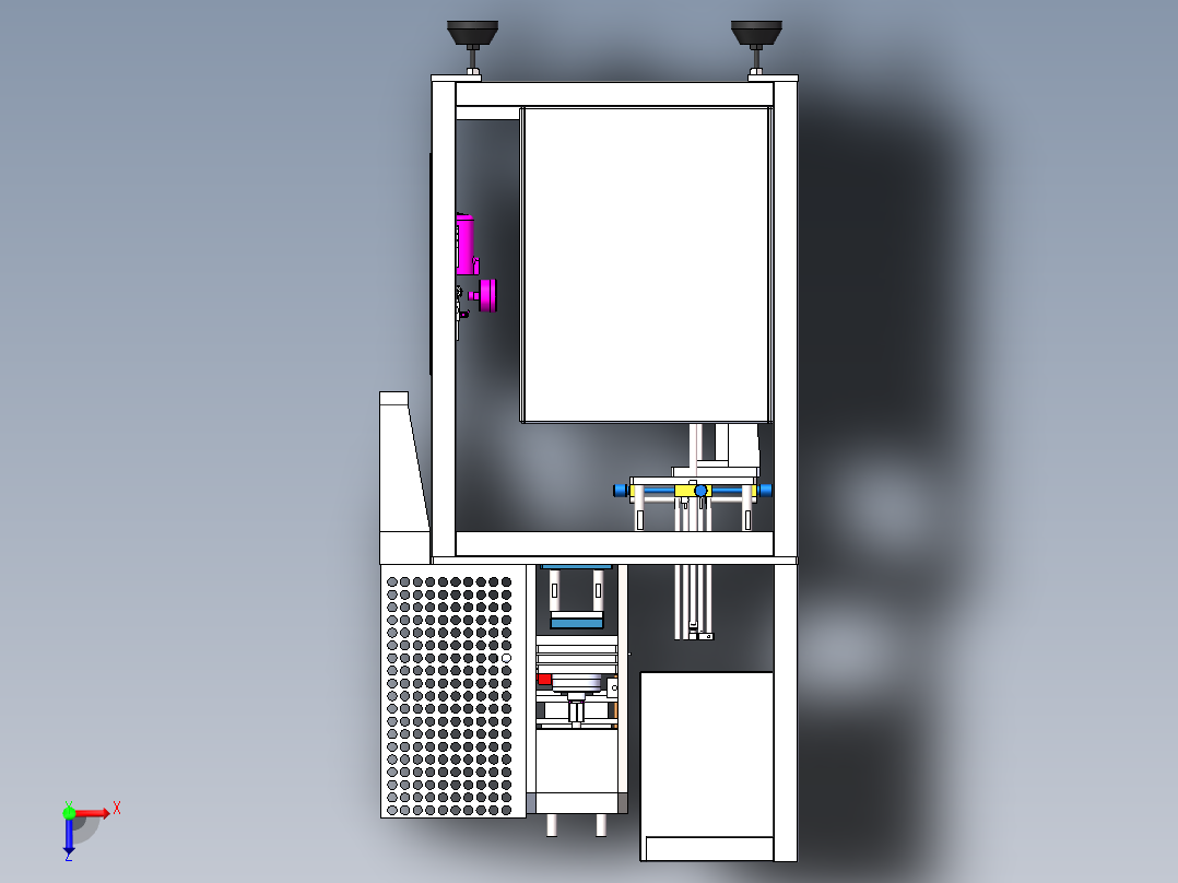 手套烫字机总装v3.0.zip俯视图