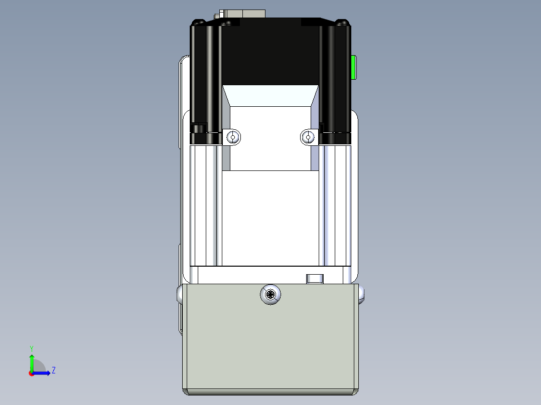 同步带滑台-半封闭B10H-L45-S950-L-P40-D3左视图