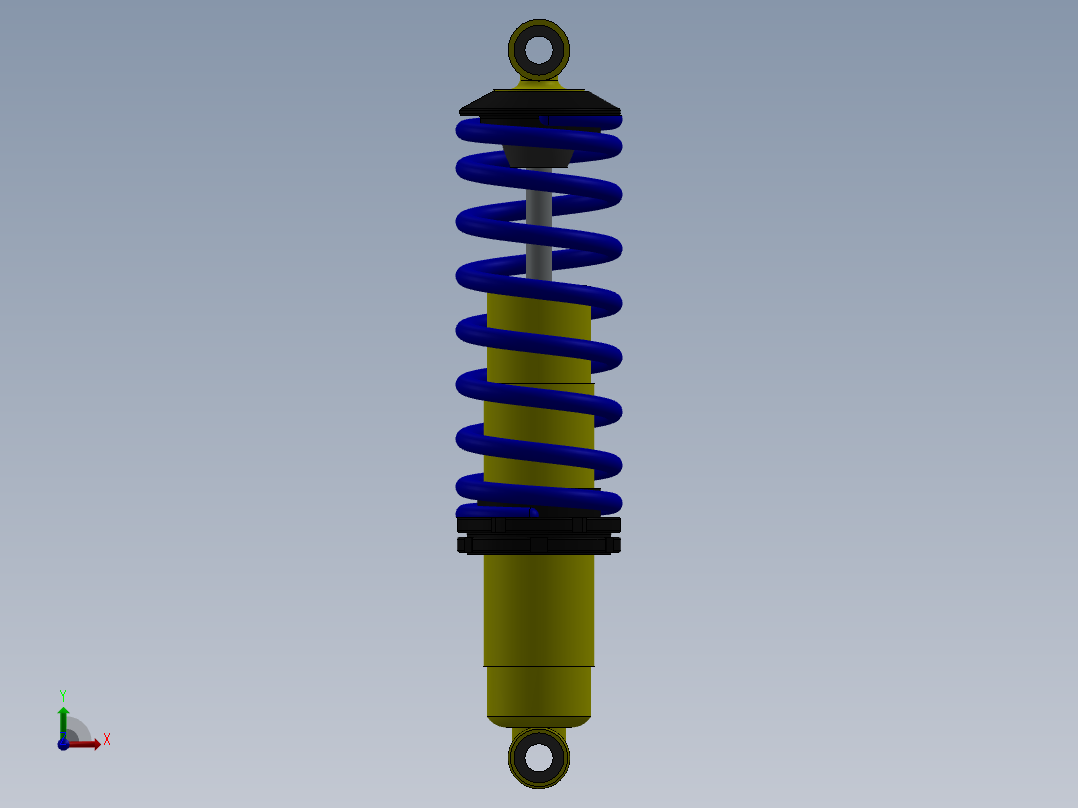 弹簧减震器设计模型164346==20dw前视图