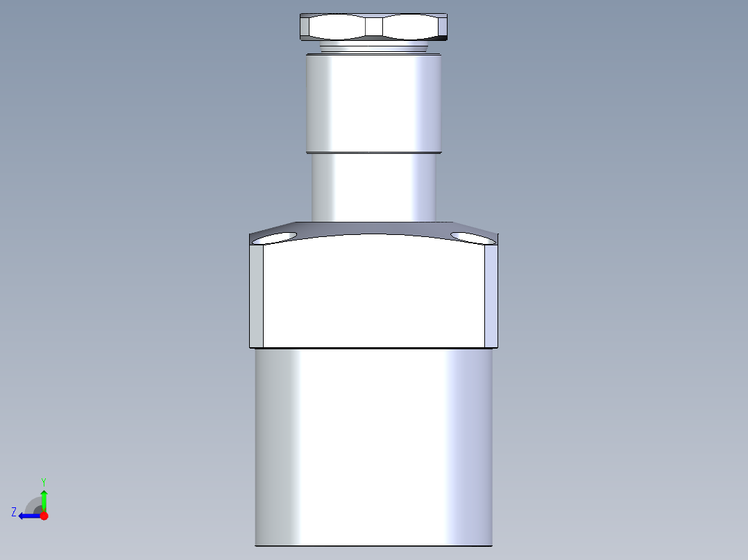 KOSMEKLHA1050-CL-Y60多系列多零件图纸模型右视图