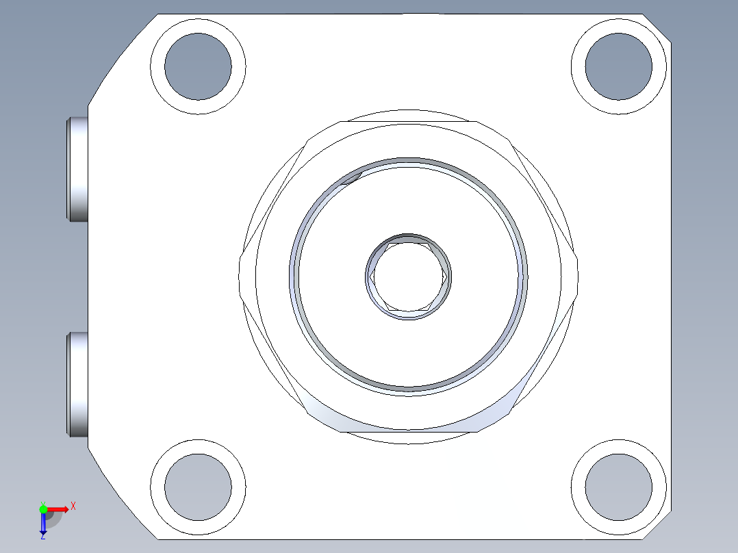 KOSMEKLHA1050-CL-Y60多系列多零件图纸模型俯视图
